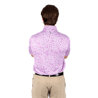 Wrong Fairway Men's Polo (Lavender)